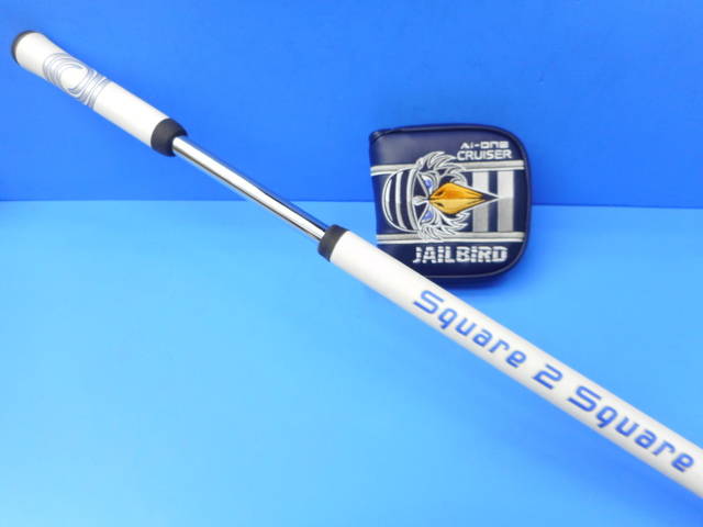 中古 Ai-ONE Square 2 Square JAILBIRD BROOMSTICKパター ゴルフ用品
