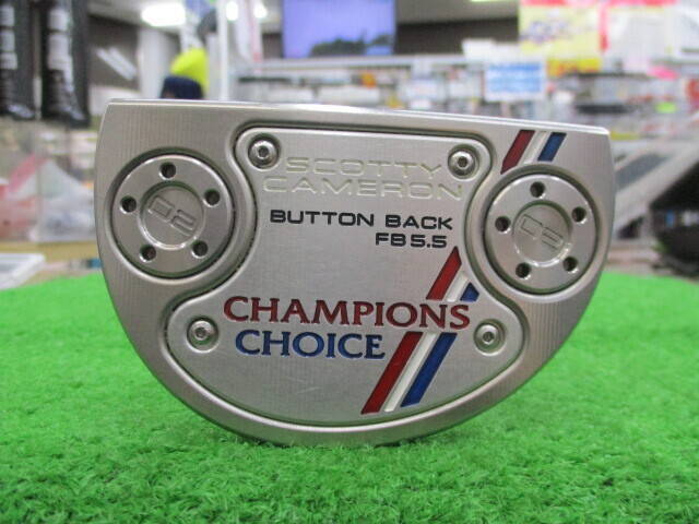 スコッティキャメロン チャンピオンズチョイス ボタンバック 5.5 パター 楽天市場】スコッティキャメロン チャンピオンズ チョイス
