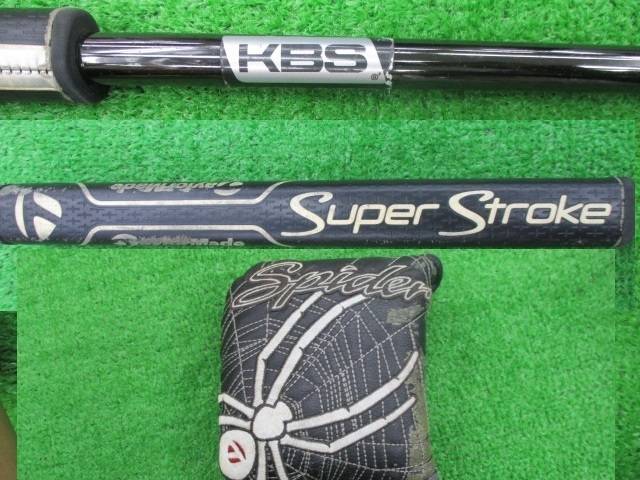 中古 SPIDER S CHALKパター ゴルフ用品